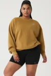 Accolade Crew Neck Pullover - Golden Olive Branch