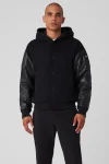 Select Hooded Bomber Jacket - Black