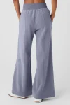 Polar Fleece High-Waist Snowdrift Wide Leg Pant - Fog
