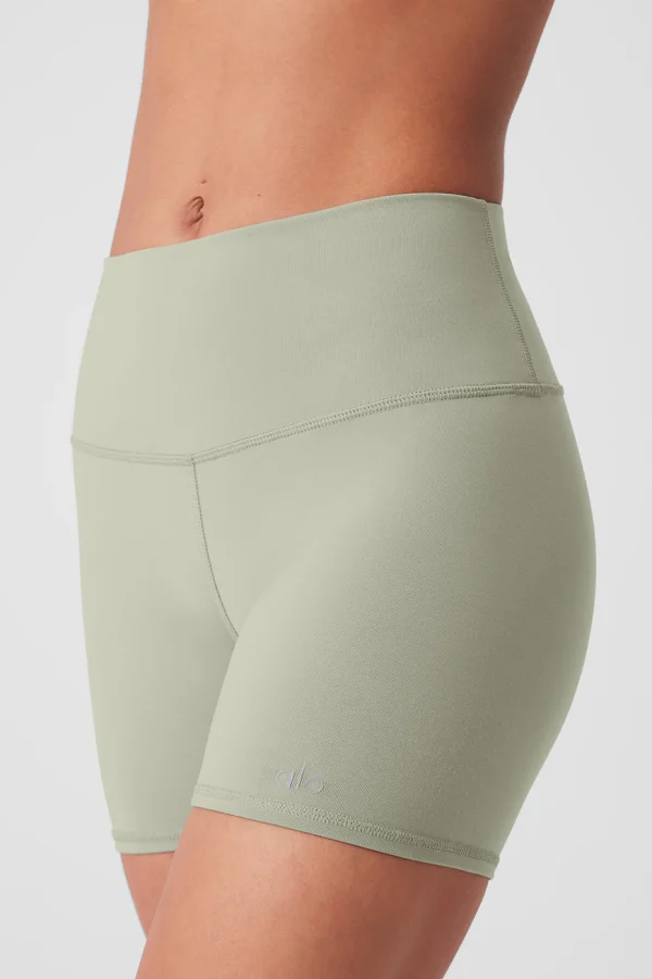 5 Airbrush High-Waist Biker Short - Limestone