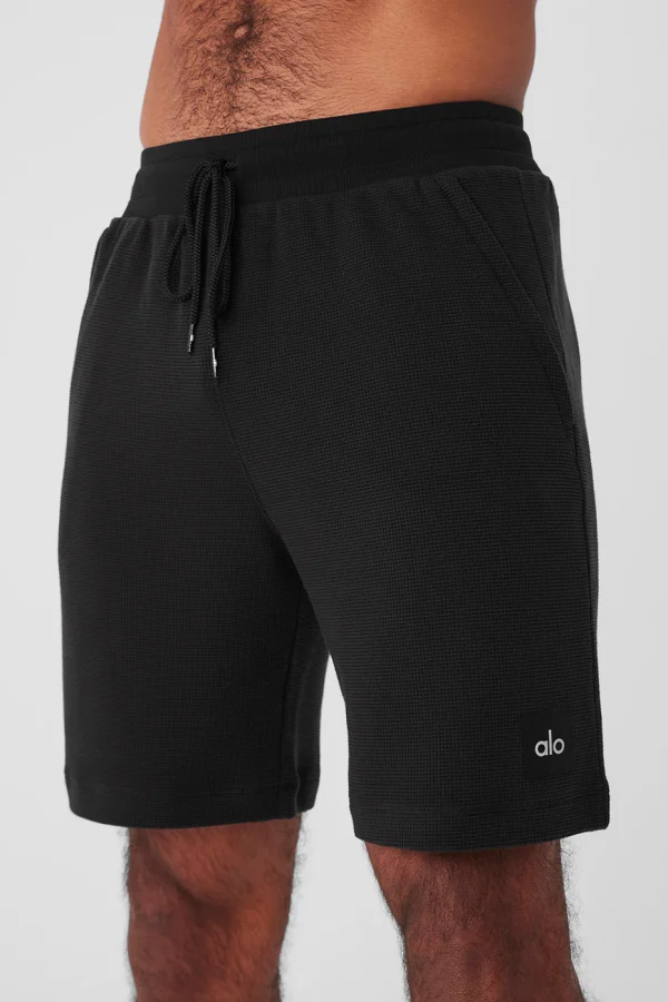 7 Micro Waffle Fast Break Short - Black