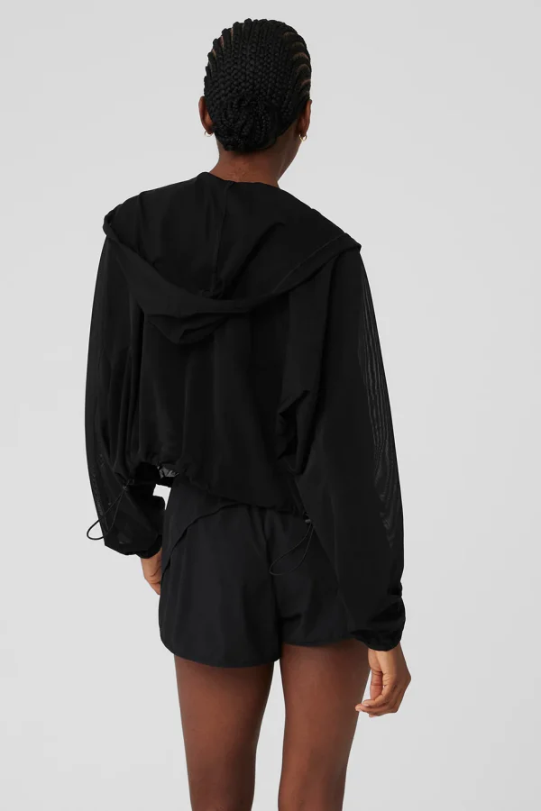 Mesh Sheer Bliss Jacket - Black