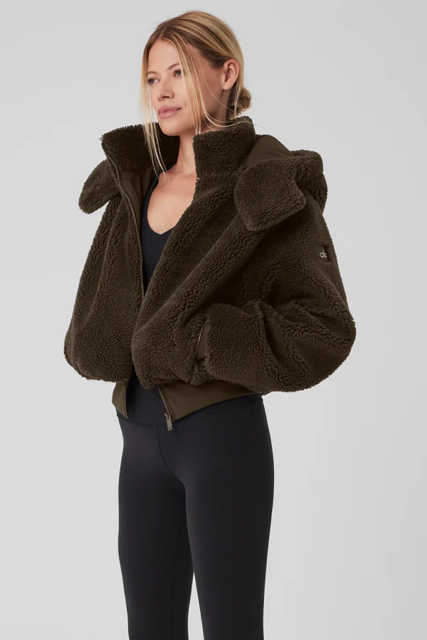 Foxy Sherpa Jacket - Espresso