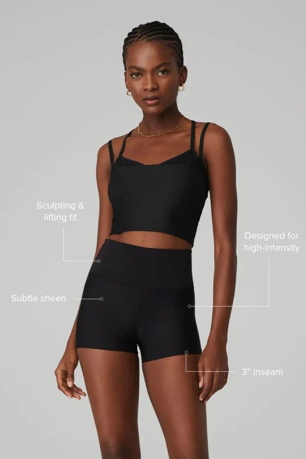 3 High-Waist Airlift Short - Black