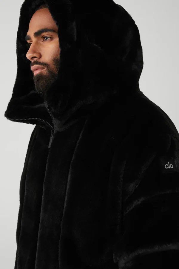 Knock Out Faux Fur Jacket - Black