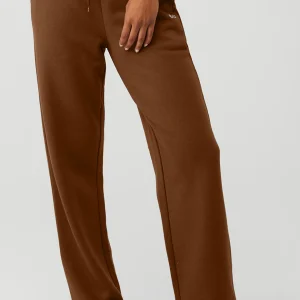 Accolade Straight Leg Sweatpant - Cinnamon Brown