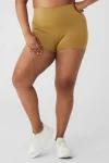 3 High-Waist Airlift Short - Golden Olive Branch