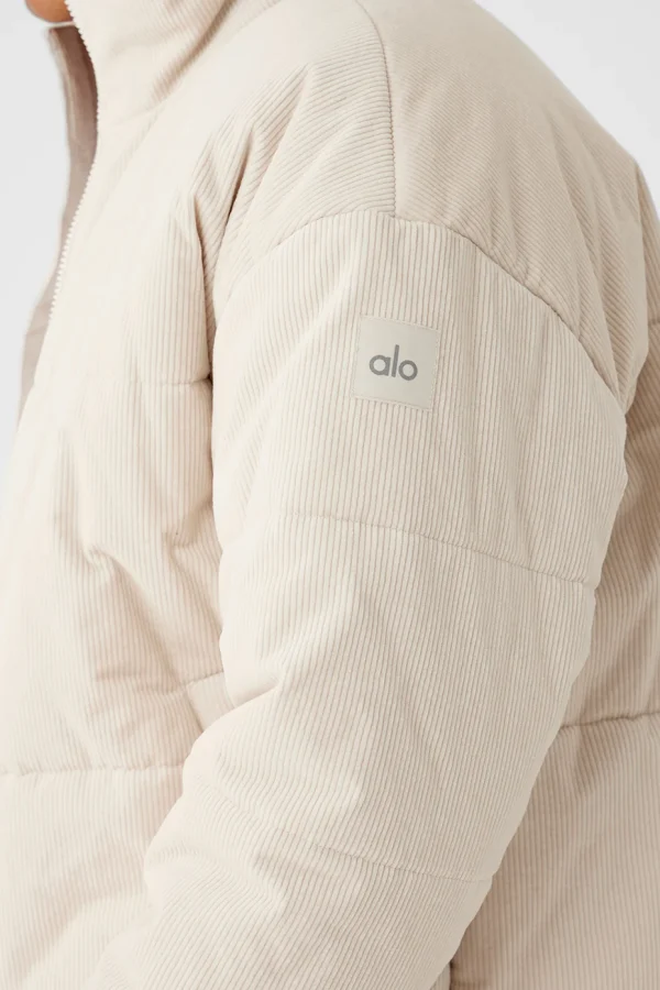 Corduroy Stage Puffer - Bone