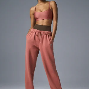 Accolade Straight Leg Sweatpant - Soft Terracotta