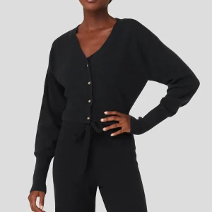 Cashmere Jet Set Cardigan - Black