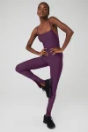 Airlift Disco Daze Onesie - Dark Plum
