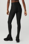 Airlift High-Waist Elongated Legging - Black
