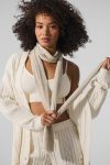 Cashmere Light Frosted Scarf – Winter Latte/Ivory