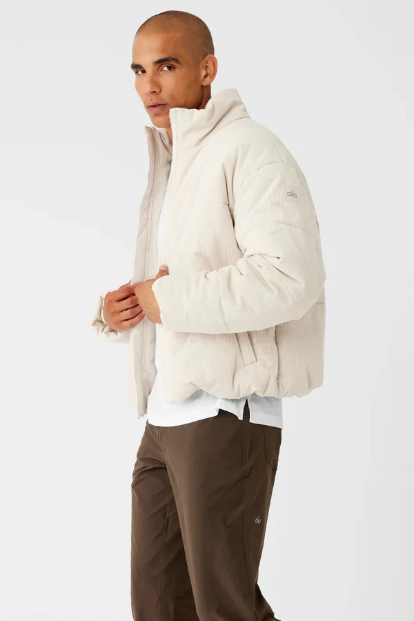 Corduroy Stage Puffer - Bone