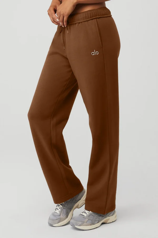 Accolade Straight Leg Sweatpant - Cinnamon Brown