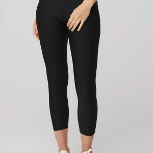 High-Waist Airlift Capri - Black