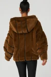 Knock Out Faux Fur Jacket - Chocolate