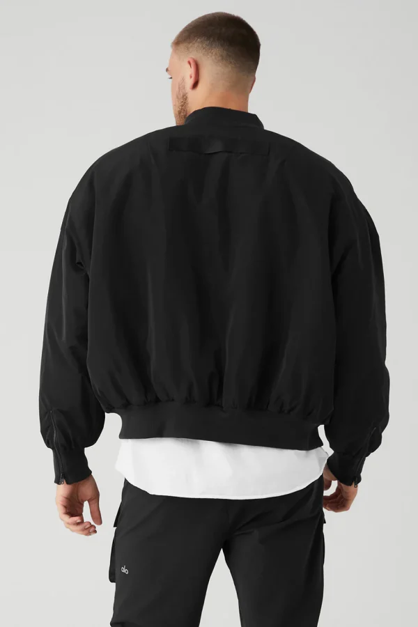 Faux Fur Urbanite Bomber - Black/Ivory
