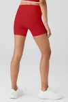 5 Airbrush High-Waist Biker Short - Classic Red