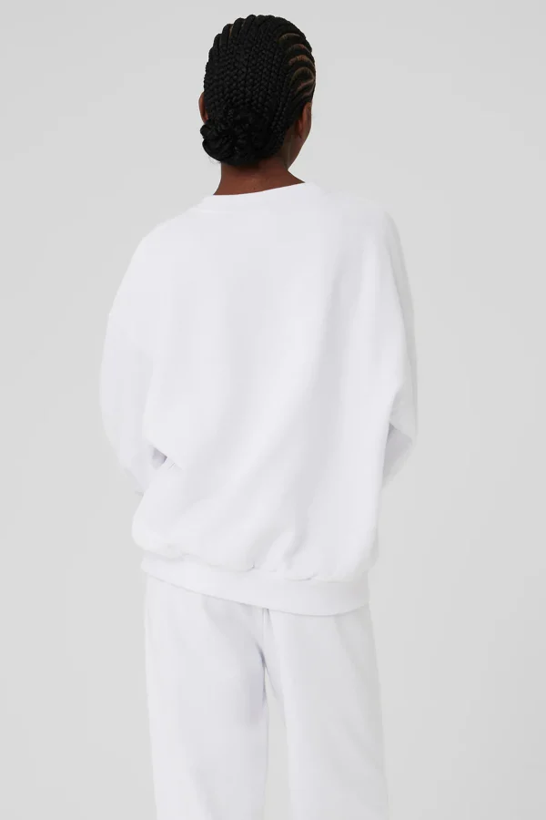 Accolade Crew Neck Pullover - White