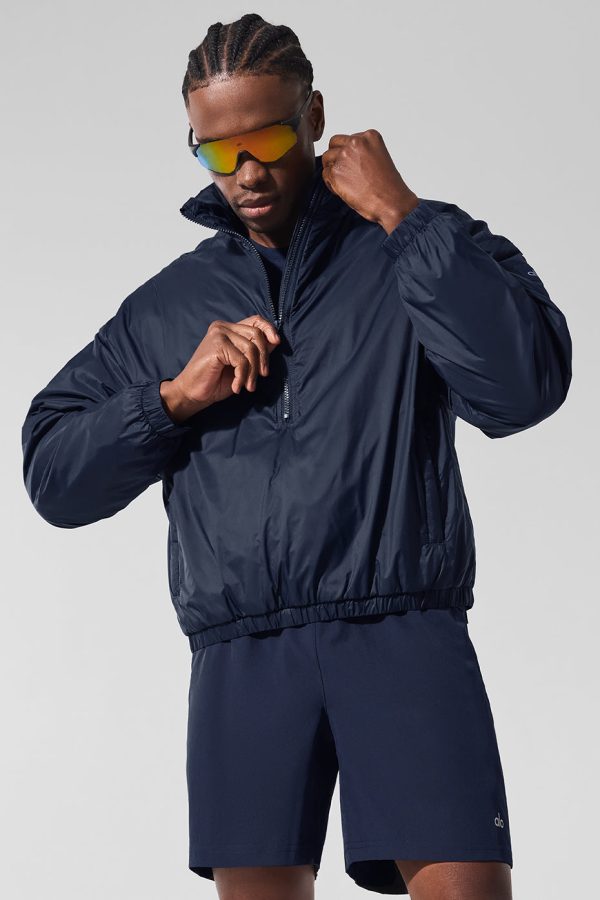 Latitude Light Weight 1/2 Zip Pullover Jacket – Navy