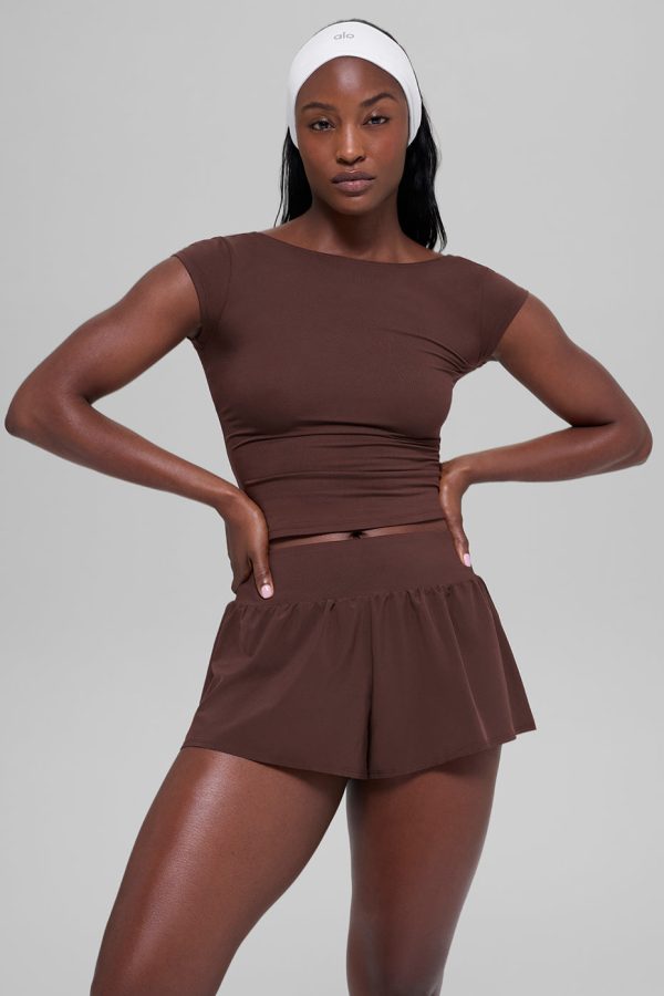 Alosoft Back For More Tee – Brownstone