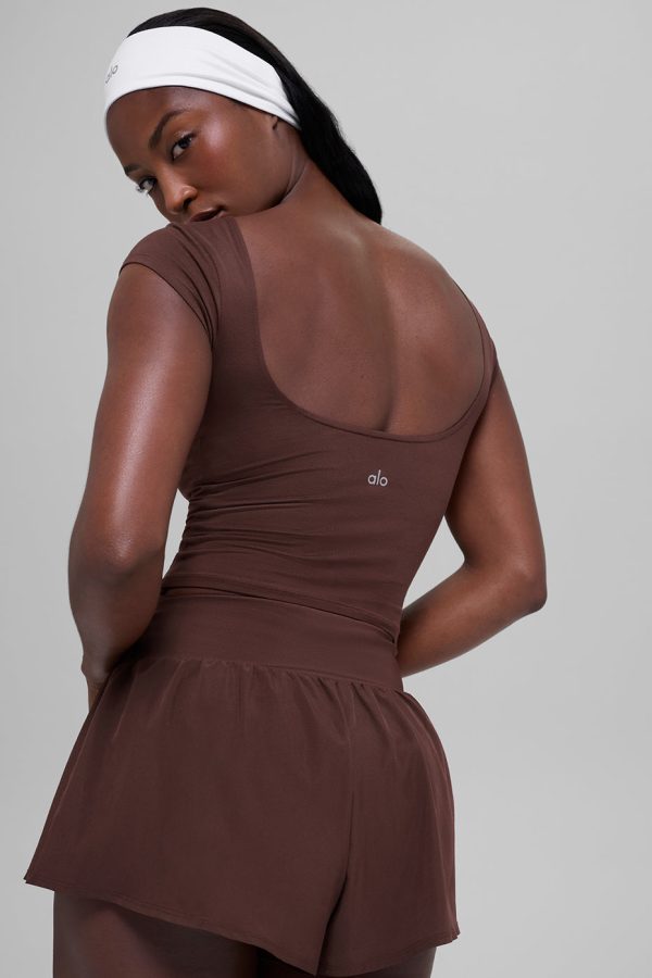 Alosoft Back For More Tee – Brownstone