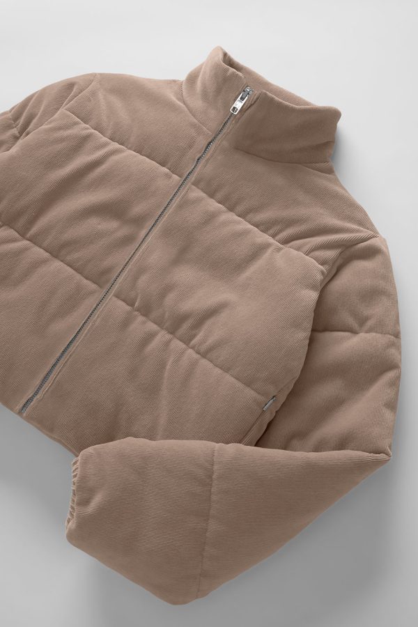 Micro Corduroy Dreamy Puffer ?C Chai Latte