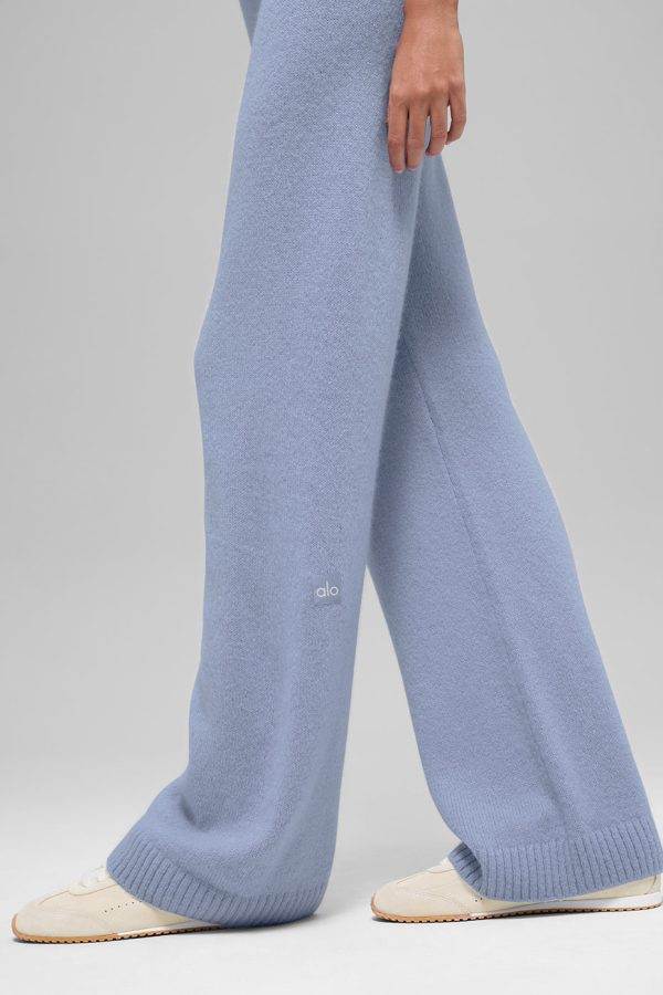 Cashmere High-Waist New Class Wide Leg Pant – Winter Frost
