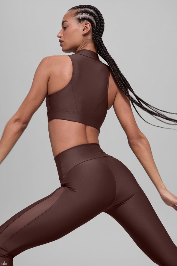 Airlift High-Waist Mesh Infatuation Legging – Brownstone