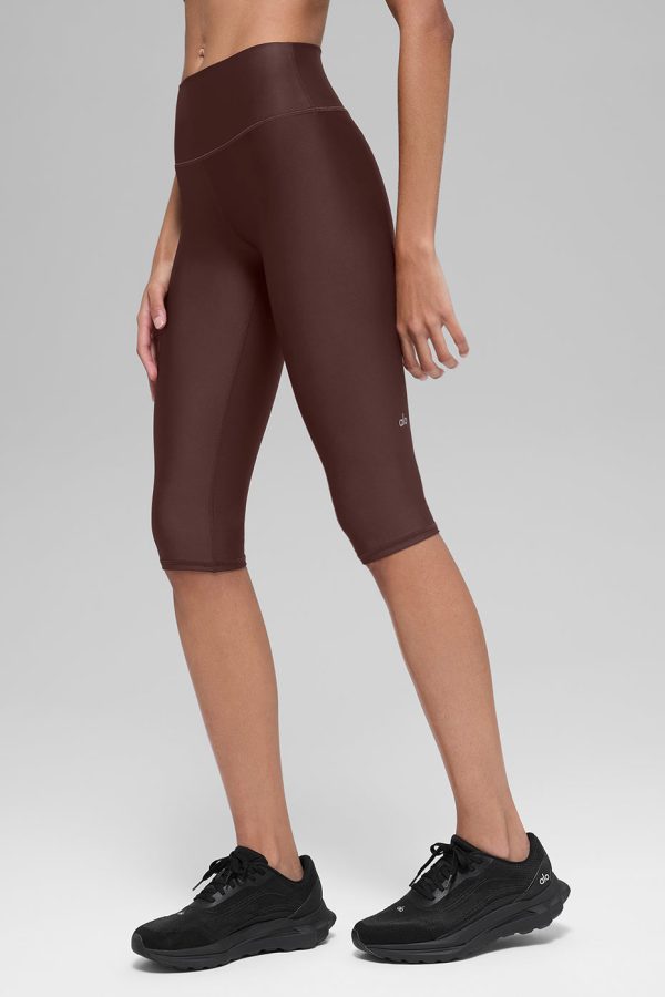 16 High-Waist Airlift Capri – Brownstone