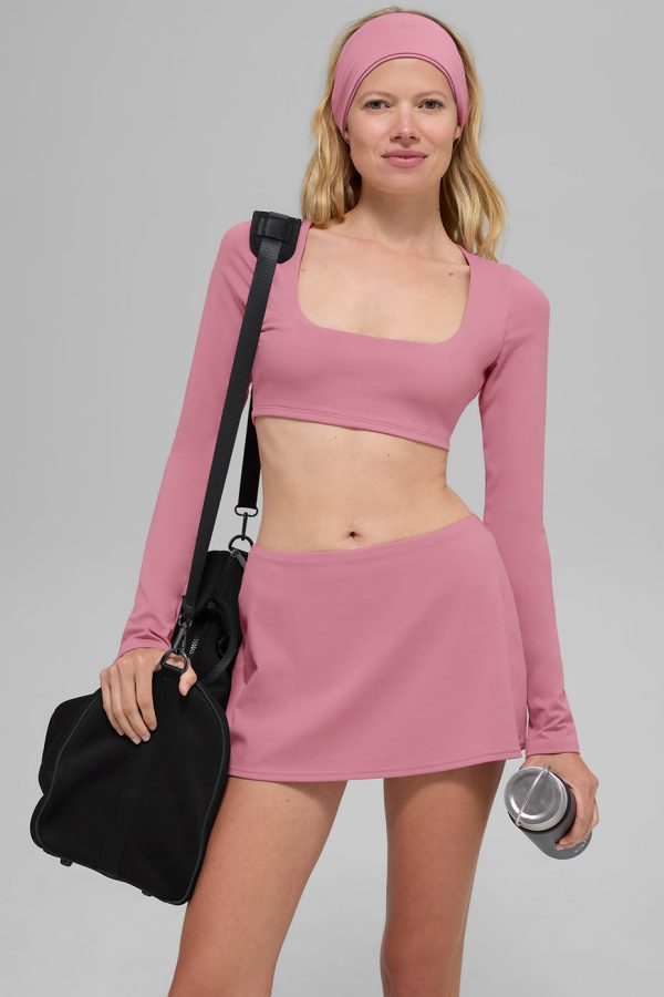 ALO Softsculpt Precision Mini Skirt – Pink Wild Rose