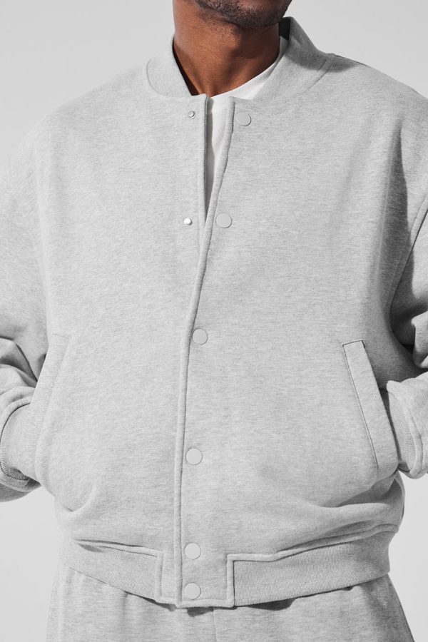 Renown Varsity Jacket ?C Athletic Heather Grey