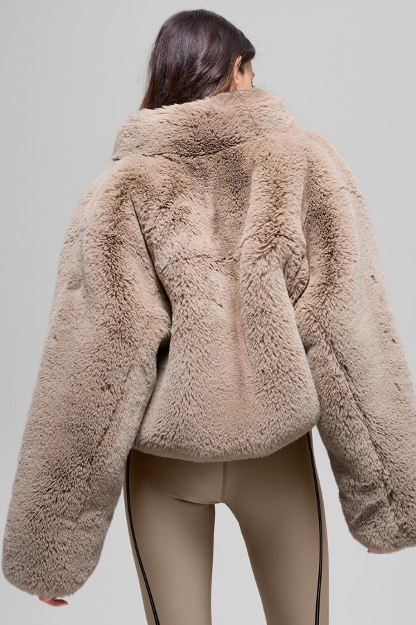 Faux Fur Allure Jacket ?C Oat