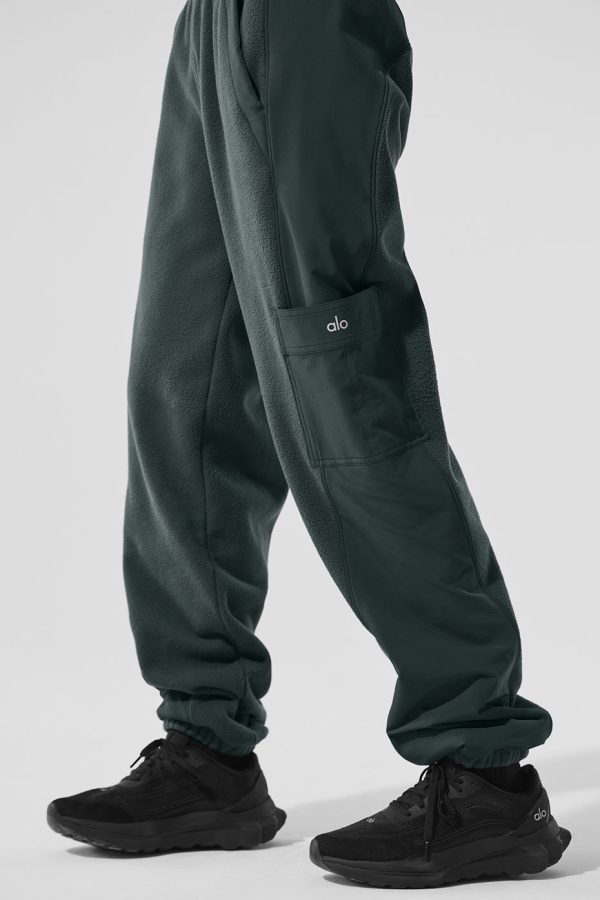 Polar Fleece Wintry Mix Pant ?C Charcoal Green
