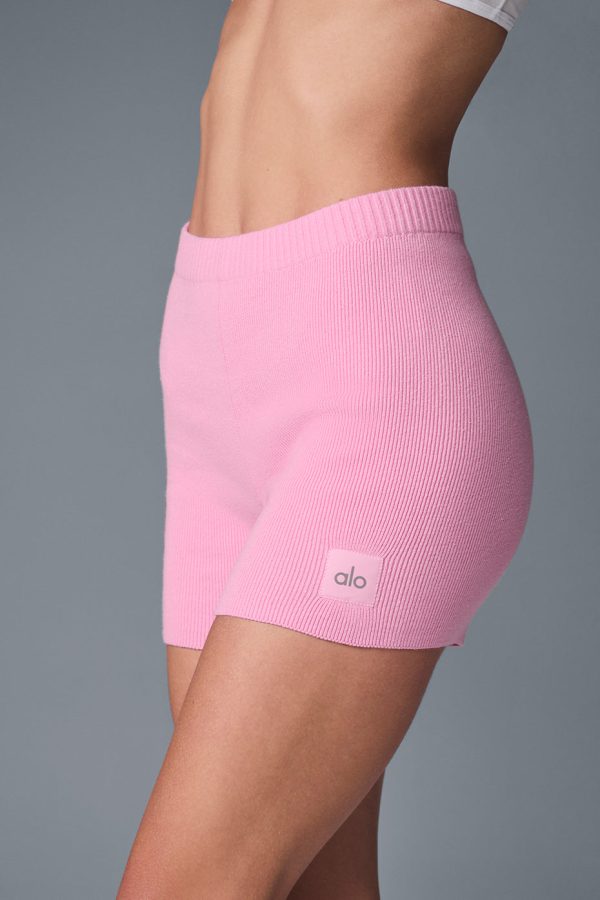 Scholar Knit High-Waist Short ?C Sweet Pink
